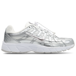 Grade School Shoes - Nike P-6000 - White-Vast Grey-Mtlc Silver