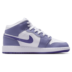 basisschool Schoenen - Jordan Aj1 Mid - Dusty Amethyst-White