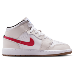 Grade School Shoes - Jordan Aj1 Mid - Phantom-Game Royal-White