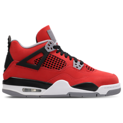 Grade School Shoes - Jordan 4 Retro - Fire Red-White-Black