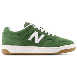 Grundschule Schuhe - New Balance B480 - White-Dark Alpine Green