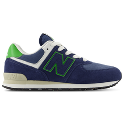 Grundschule Schuhe - New Balance 574 Lace - Nb Navy-Alpine Green