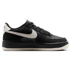 Grade School Shoes - Nike Air Force 1 Lv8 2 - Black-Light Bone
