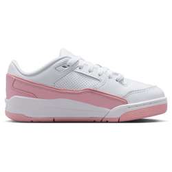 Grade School Shoes - Jordan Flight Court - White-Medium Soft Pink