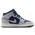 Jordan 1 Mid - Grade School Shoes Blue Void-Summit White