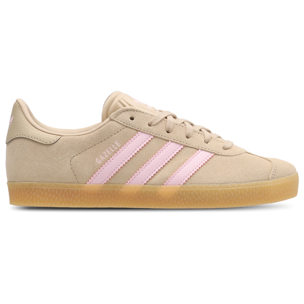 Adidas Gazelle, Kids Beige Suede Shoes   Grade-School,  Size 4.5