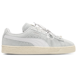 Grade School Shoes - Puma Suede - Cool Light Gray-Feather Gray