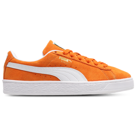 Suede - Grade School - Rickie Orange / White