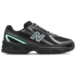 Grade School Shoes - New Balance 740 - Black-Bright Mint