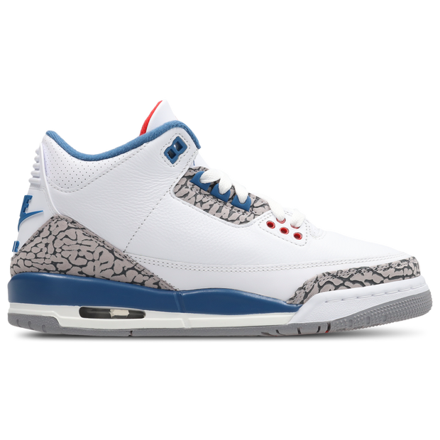 Jordan Aj3 Retro, Kids White Leather Shoes   Grade-School,  Size 3.5