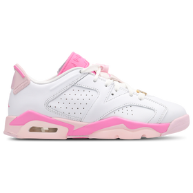 Retro 6 - Grade School - White / China Rose / Pink Foam