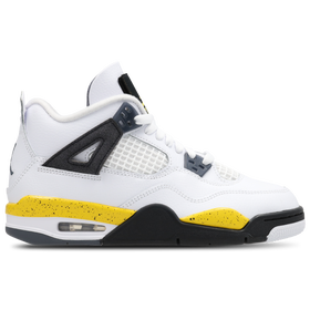 Retro 4 - Grade School - White / Tour Yellow / Dk Blue Grey