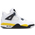 Jordan Retro 4 - Grade School Shoes White-Tour Yellow-Dk Blue Grey