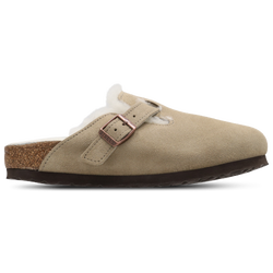 Grade School Shoes - Birkenstock Boston Shear Leve - Taupe-Taupe