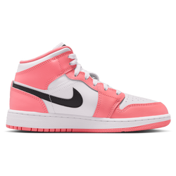 Scuola elementare e media Scarpe - Jordan Aj1 Mid - Pink Gaze-White