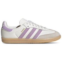 Grade School Shoes - adidas Samba OG - Cloud White-Powder Plum