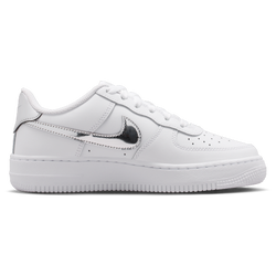 Grade School Shoes - Nike Air Force 1 Low - White-Metallic Silver