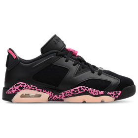 Retro 6 - Grade School - Black / Laser Fuchsia / Pink Foam