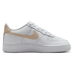 Grade School Shoes - Nike Air Force 1 Low - White-Rattan