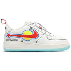 Grade School Shoes - Nike Air Force 1 Low - Sail-Rush Red-Tour Yellow