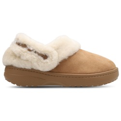 Grade School Shoes - Crocs Unfurgtble Vegan Suede Clog - Sepia-Sepia