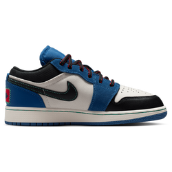 Grade School Shoes - Jordan Aj1 Low - True Blue-University Red