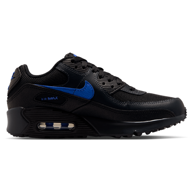 Nike Air Max 90, Kids Black Mesh School Shoes   Grade-School,  Size 5.5