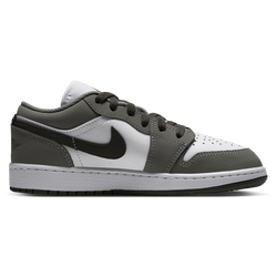 Grade School Shoes - Jordan Aj1 Low - Light Army-White
