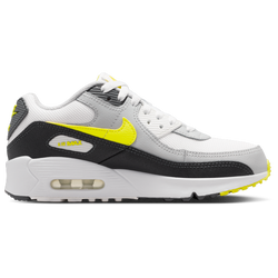 Grade School Shoes - Nike Air Max 90 - Offwhite-Dark Smoke Grey
