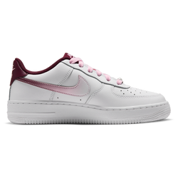 Grade School Shoes - Nike Air Force 1 Low Lv8 - White-Pink Foam