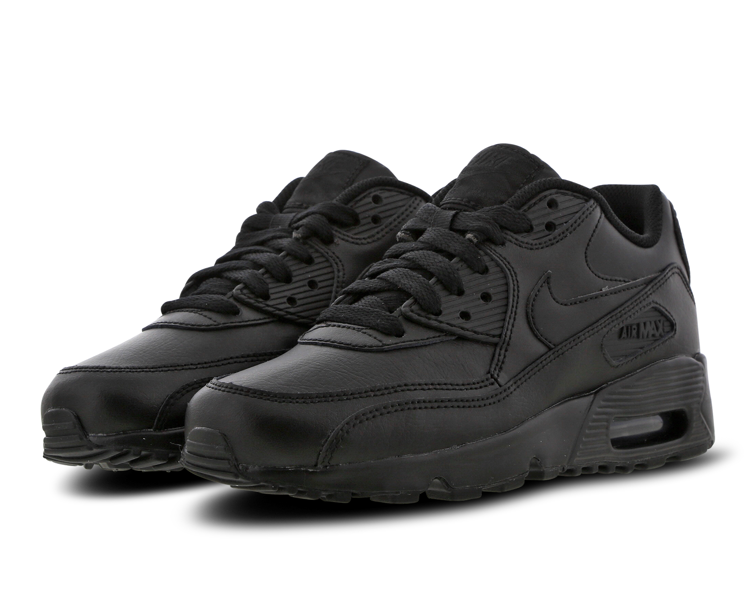 nike air max 90 black leather mens trainers