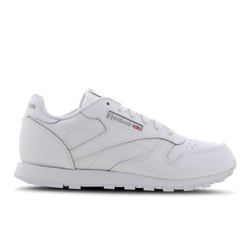 Grade School Shoes - Reebok Classic Leather - White-White-White