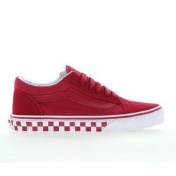 Scuola elementare e media Scarpe - Vans Old Skool Checkerboard - Red-White-White