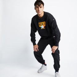 Men Sweatshirts - Nike Crew Neck - Black-Sail