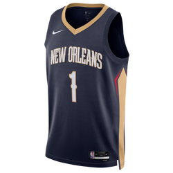 Men Jerseys/Replicas - Nike Nba New Orleans Zion Swingman Icon Jersey - Navy-Navy