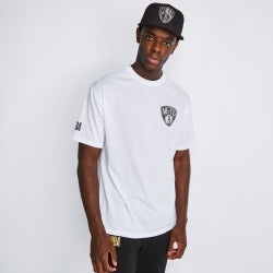 Homme T-Shirts - New Era NBA Brooklyn Nets - White-Black