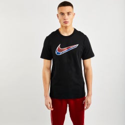 Men T-Shirts - Nike Mash Swoosh - Black-Black