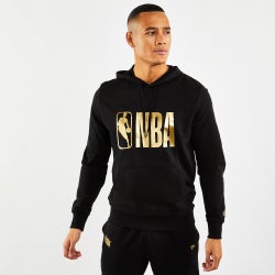 Men Hoodies - New Era NBA Foil Print Over The Head - Black-Gold