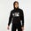 New Era NBA Foil Print Over The Head - Men Hoodies Black-Silver