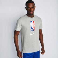 Herren T-Shirts - Nike Nba Nba Lg Shortsleeve Tee - Dk Grey Heather-Dk Grey Heather