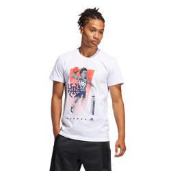 Men T-Shirts - adidas Donovan Gu Tee - White-White