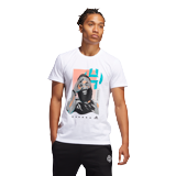 Men T-Shirts - adidas Harden 3 Gu - White-White