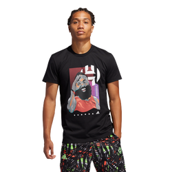 Men T-Shirts - adidas Harden 3 Gu - Black-Black