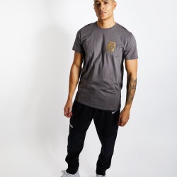 Men T-Shirts - New Era Logo - Black-Black