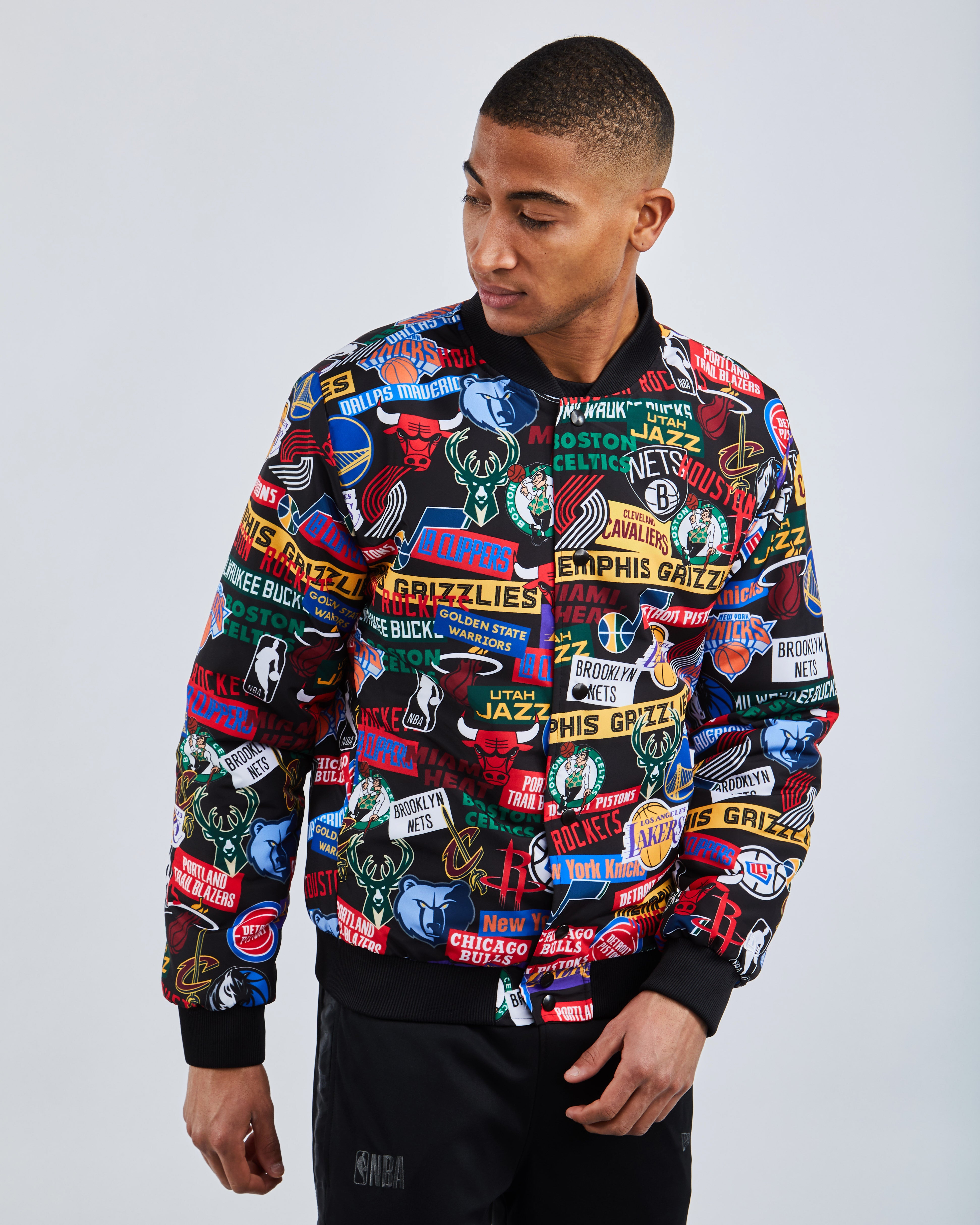 jacket with all nba logos