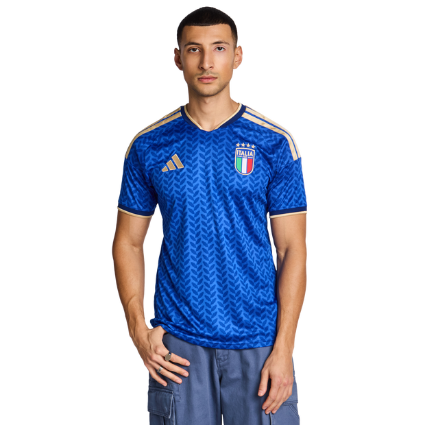 Adidas Italy Uomo - Maglie/Repliche Blu - Taglia XS - Poly Jersey
