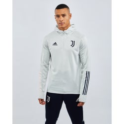 Men Hoodies - adidas Juventus Half Zip - White-Blue-White