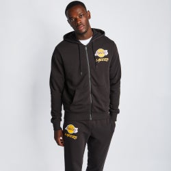 Homme Hoodies - New Era NBA LA Lakers - Black-Black
