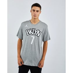 Men T-Shirts - Jordan Statemnet Brooklyn Nets Durant - Grey-Grey
