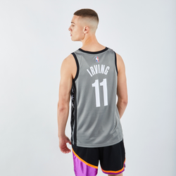 Men Jerseys/Replicas - Nike Nba Brooklyn Nets Kyrie Swingman Statement Jersey - Grey-Grey
